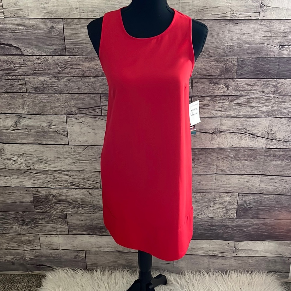 Nordstrom red sleeveless shift dress
